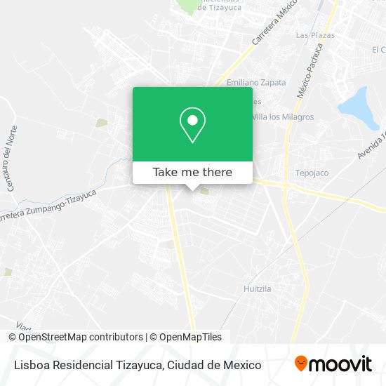 Lisboa Residencial Tizayuca map