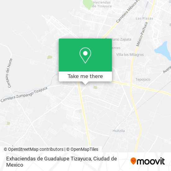 Exhaciendas de Guadalupe Tizayuca map