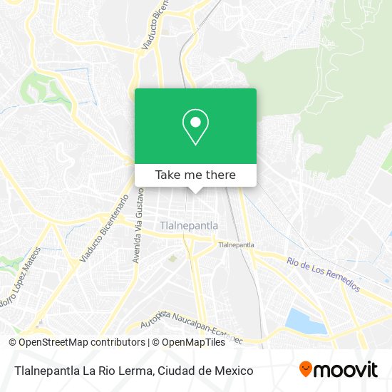 Tlalnepantla La Rio Lerma map