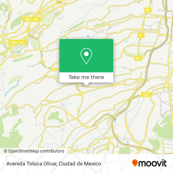 Avenida Toluca Olivar map