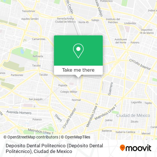 Mapa de Deposito Dental Politecnico (Depósito Dental Politécnico)