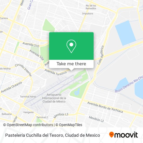 Pastelería Cuchilla del Tesoro map