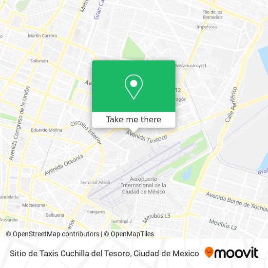 Sitio de Taxis Cuchilla del Tesoro map