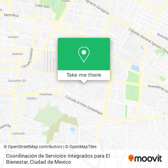 Coordinación de Servicios Integrados para El Bienestar map