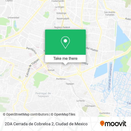2DA Cerrada de Cobreloa 2 map