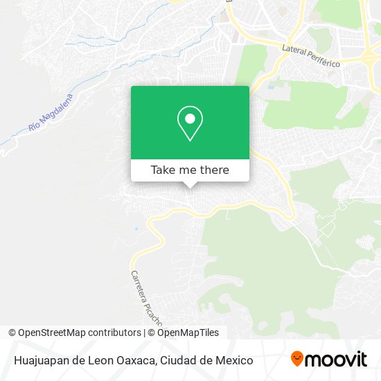 Huajuapan de Leon Oaxaca map