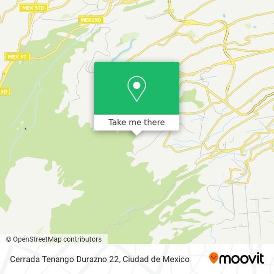 Mapa de Cerrada Tenango Durazno 22