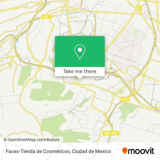 Faces-Tienda de Cosméticos map