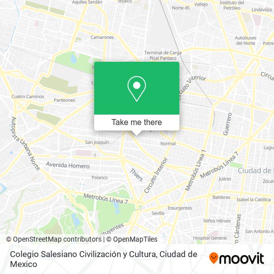 Colegio Salesiano Civilización y Cultura map