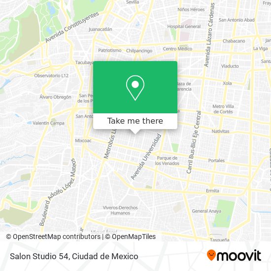 Mapa de Salon Studio 54