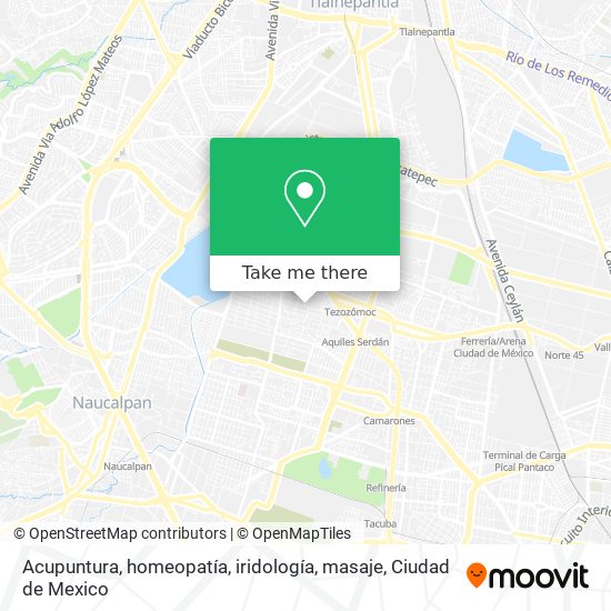 Acupuntura, homeopatía, iridología, masaje map