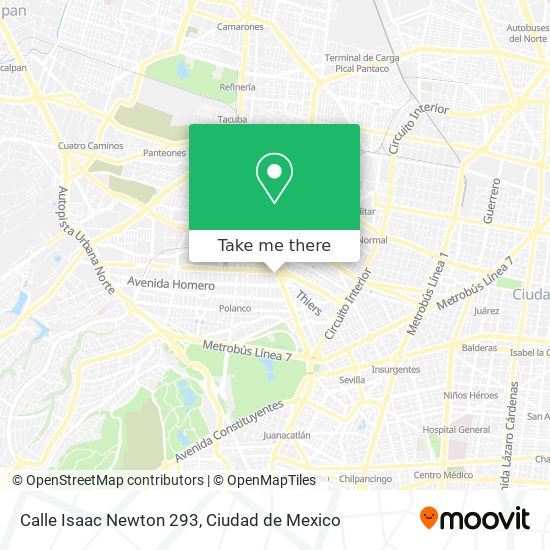 Calle Isaac Newton 293 map