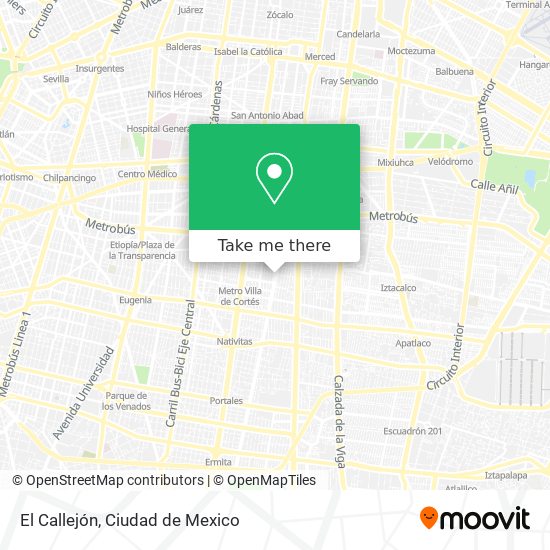 El Callejón map