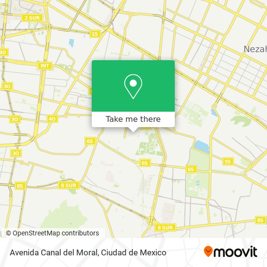 Avenida Canal del Moral map