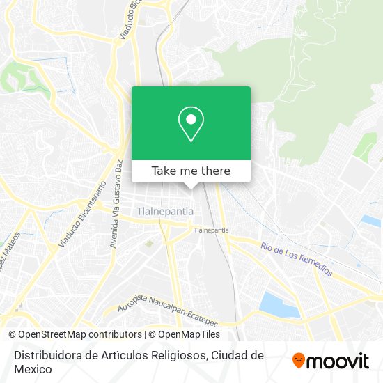 Mapa de Distribuidora de Artìculos Religiosos