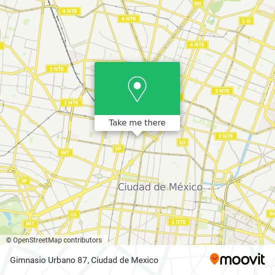 Gimnasio Urbano 87 map