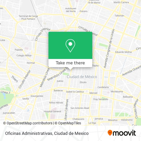 Mapa de Oficinas Administrativas