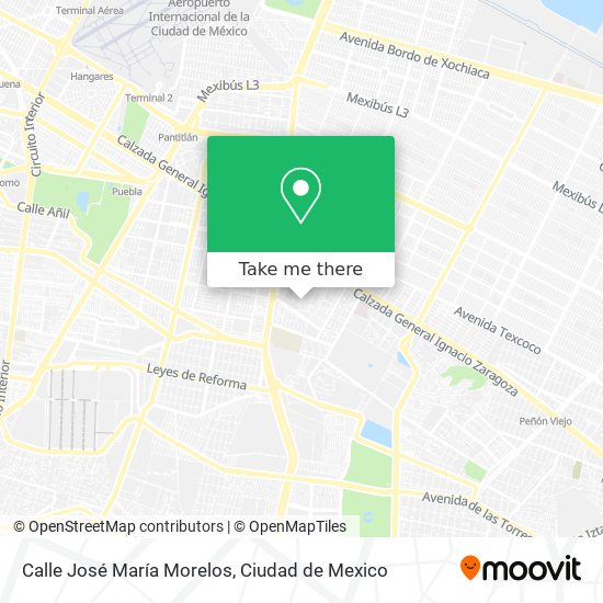 Mapa de Calle José María Morelos