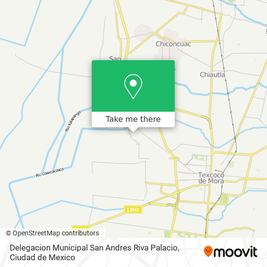 Mapa de Delegacion Municipal San Andres Riva Palacio