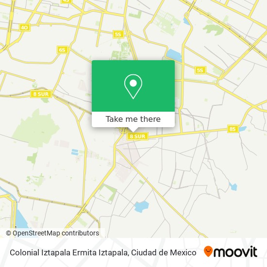 Colonial Iztapala Ermita Iztapala map