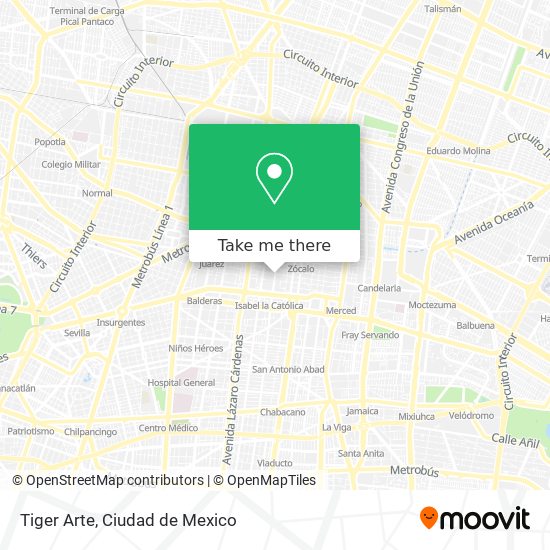 Tiger Arte map