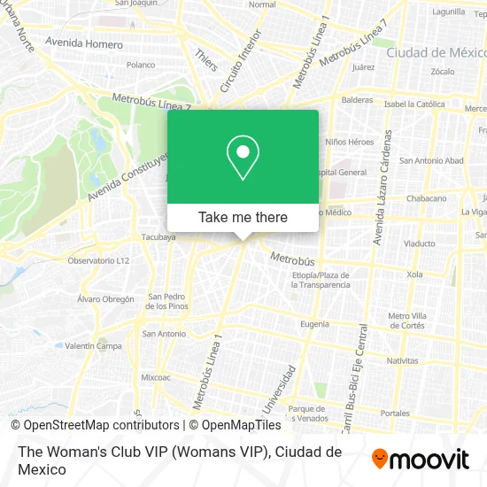 The Woman's Club VIP (Womans VIP) map