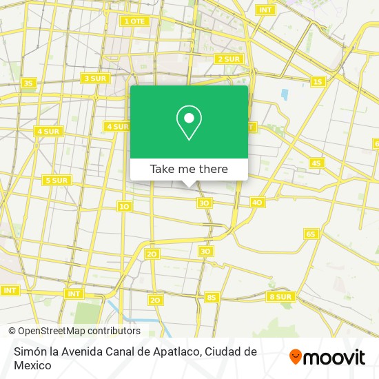 Simón la Avenida Canal de Apatlaco map
