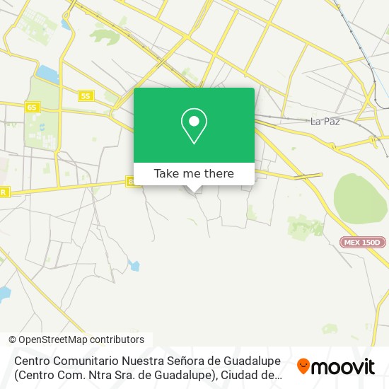 Mapa de Centro Comunitario Nuestra Señora de Guadalupe (Centro Com. Ntra Sra. de Guadalupe)