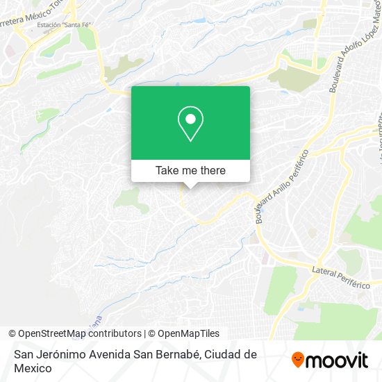 San Jerónimo Avenida San Bernabé map