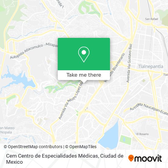 Cem Centro de Especialidades Médicas map