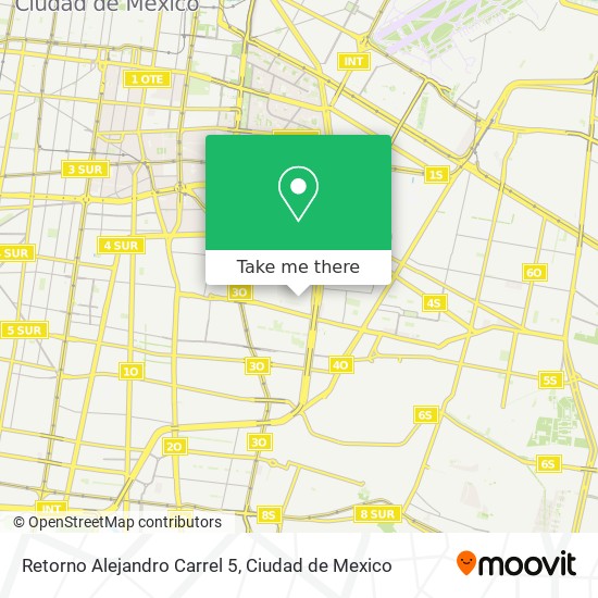 Retorno Alejandro Carrel 5 map