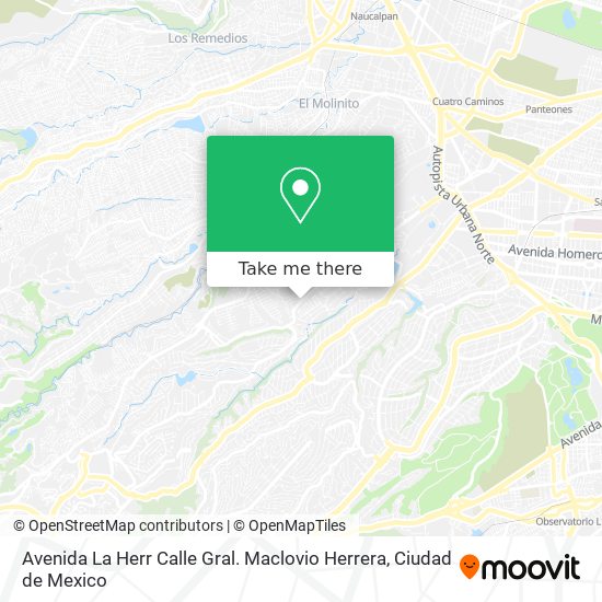 Mapa de Avenida La Herr Calle Gral. Maclovio Herrera