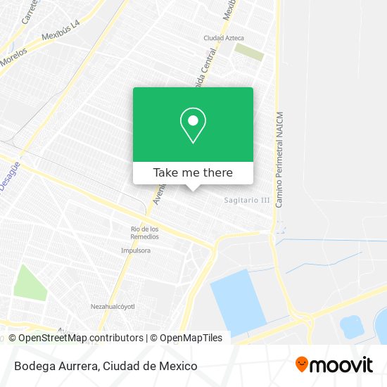 Bodega Aurrera map