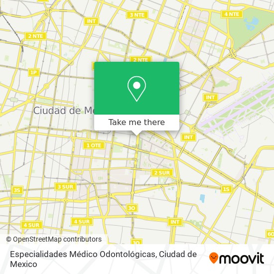 Especialidades Médico Odontológicas map