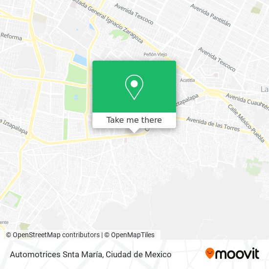 Automotrices Snta María map