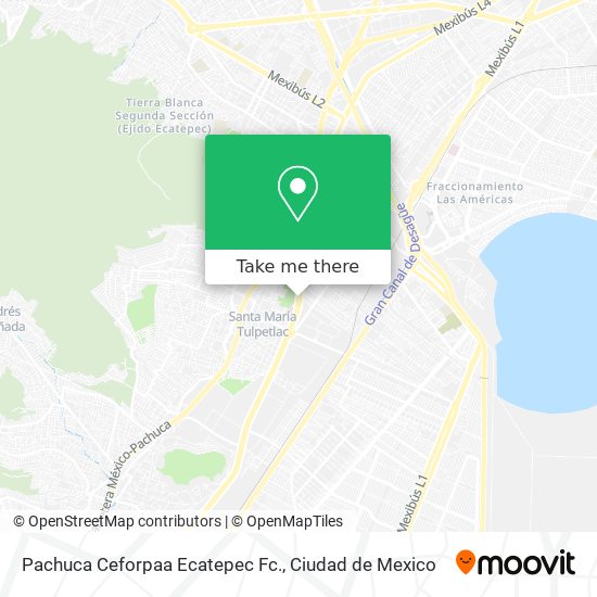 Pachuca Ceforpaa Ecatepec Fc. map