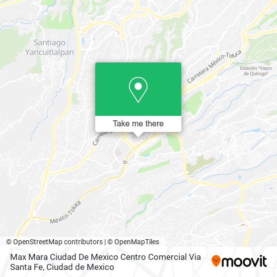 Max Mara Ciudad De Mexico Centro Comercial Via Santa Fe map