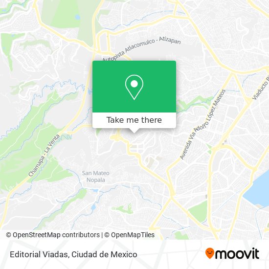 Editorial Viadas map