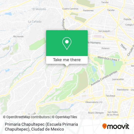 Primaria Chapultepec (Escuela Primaria Chapultepec) map
