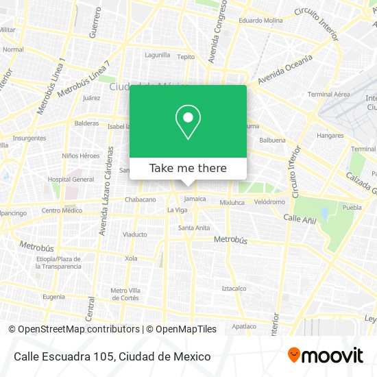 Mapa de Calle Escuadra 105