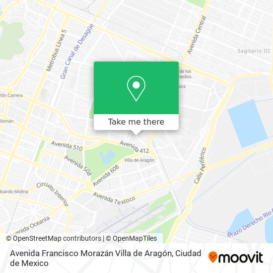 Avenida Francisco Morazán Villa de Aragón map