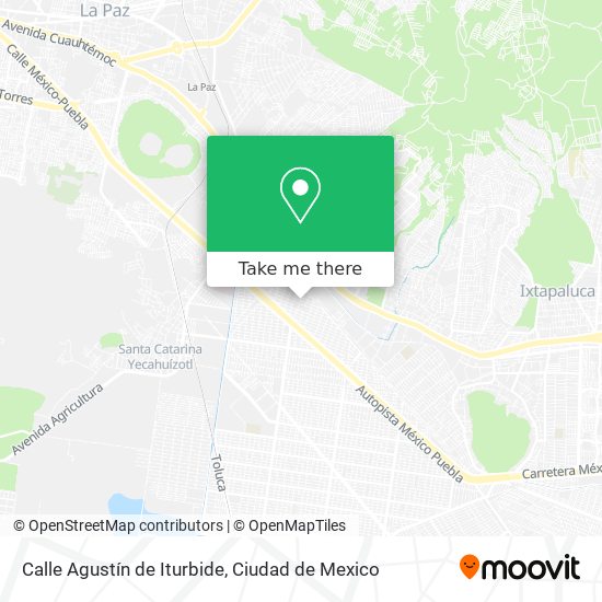 Mapa de Calle Agustín de Iturbide