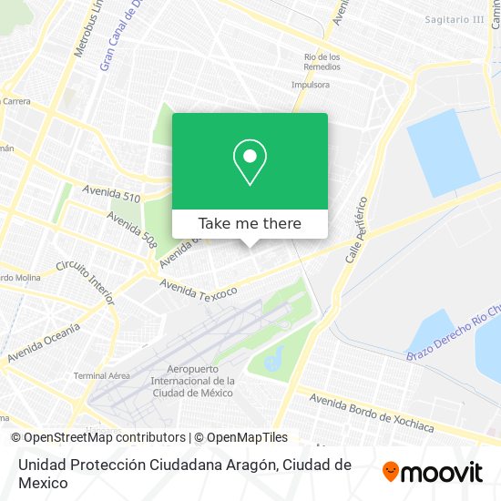 Unidad Protección Ciudadana Aragón map