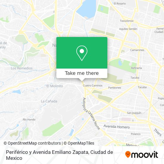 Periférico y Avenida Emiliano Zapata map