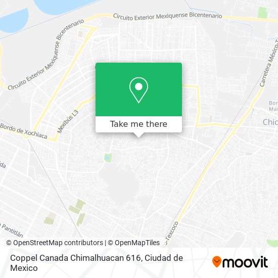 Coppel Canada Chimalhuacan 616 map
