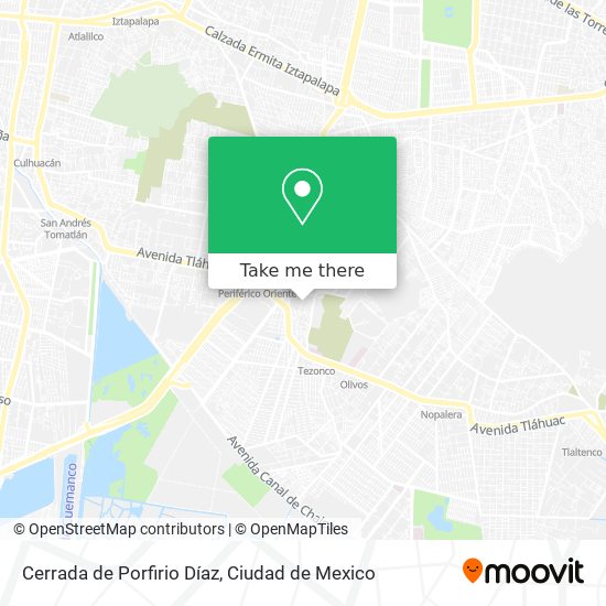 Cerrada de Porfirio Díaz map
