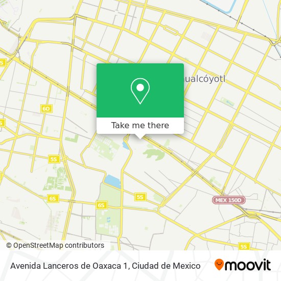 Avenida Lanceros de Oaxaca 1 map