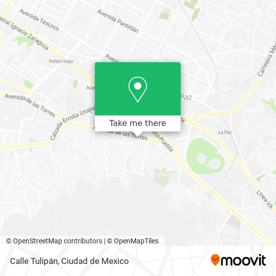 Calle Tulipán map