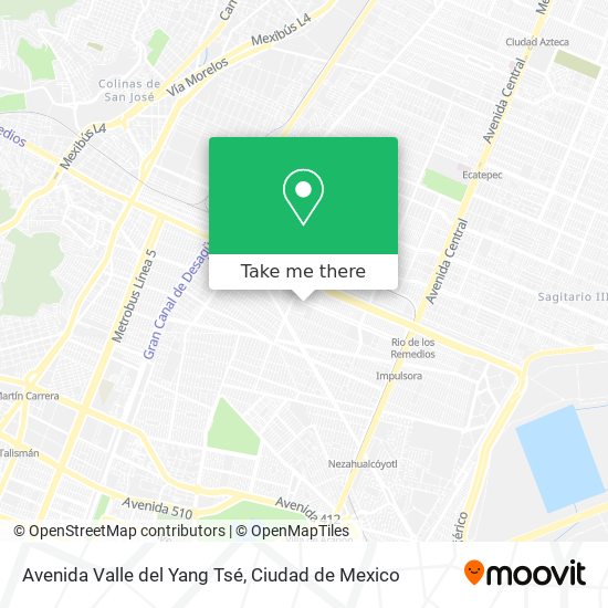 Avenida Valle del Yang Tsé map