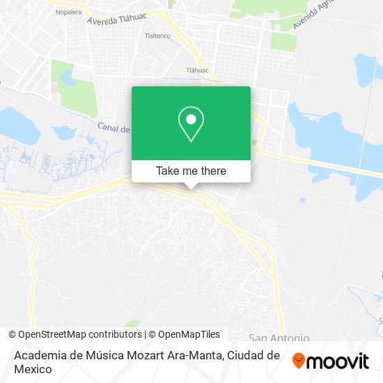 Mapa de Academia de Música Mozart Ara-Manta